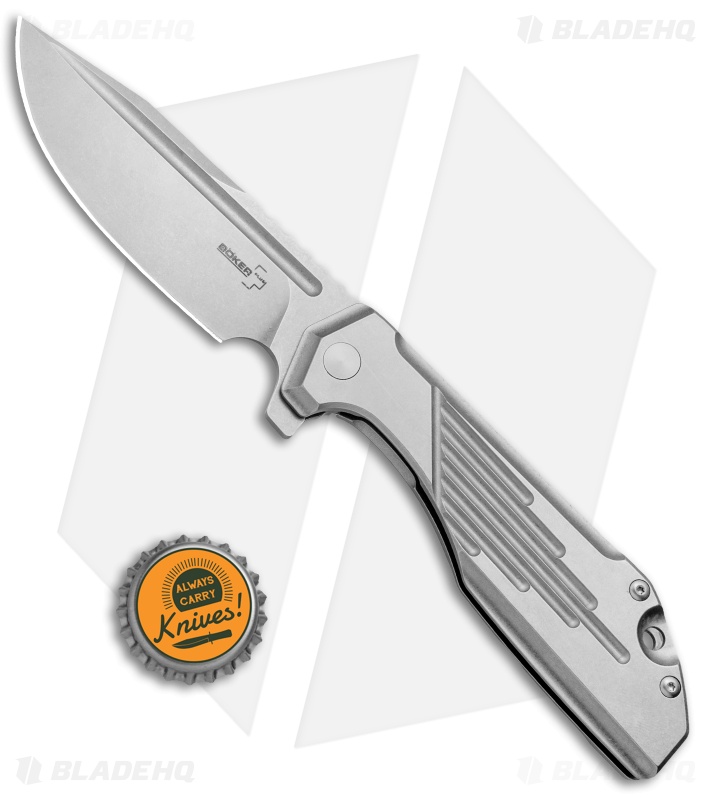 Boker Plus JB Stout Lateralus Flipper Knife Stainless Steel(3.6" SW) 01BO777