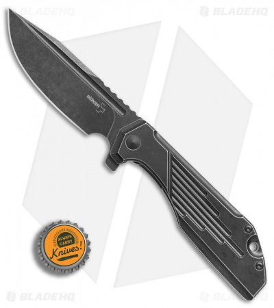 Boker Plus JB Stout Lateralus Flipper Knife Black SW SS (3.6" Black SW) 01BO767