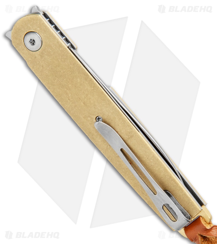 Boker Plus Kansei  Matsuno LRF Liner Lock Knife Brass (3" Satin) 