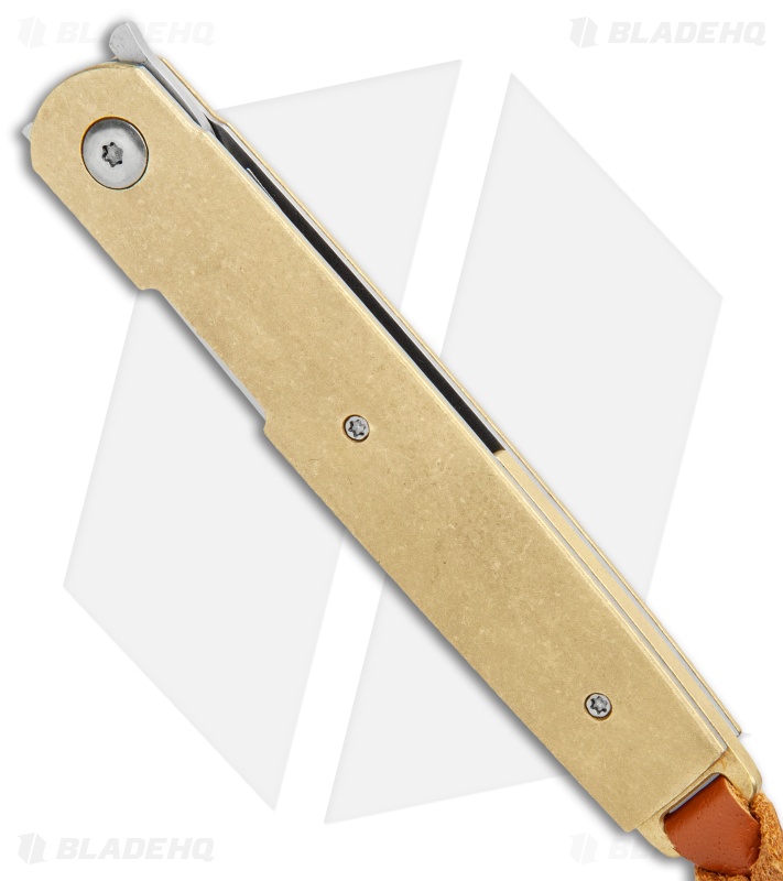 Boker Plus Kansei  Matsuno LRF Liner Lock Knife Brass (3" Satin) 
