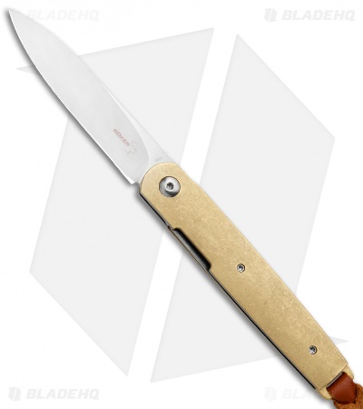 Boker Plus Kansei  Matsuno LRF Liner Lock Knife Brass (3" Satin) 