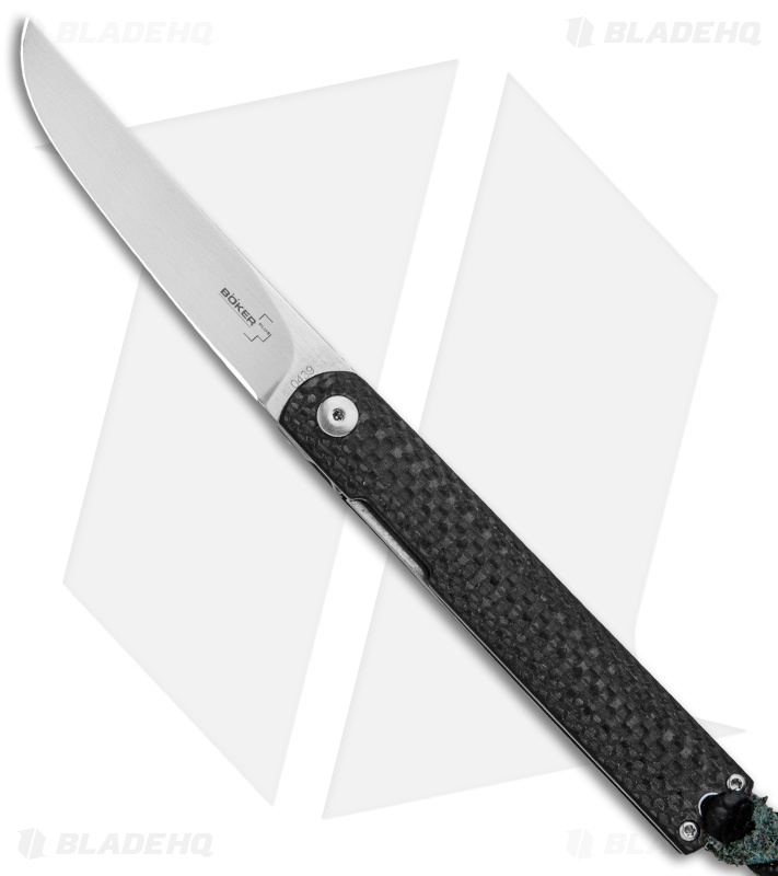 Boker Plus Kansei Nori Liner Lock Knife Carbon Fiber (3.125" Satin) 01BO891
