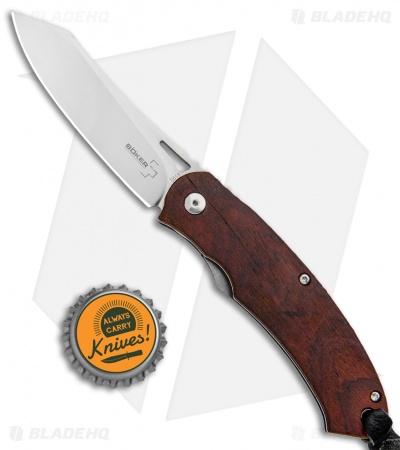 Boker Plus Kansei Takara Liner Lock Knife Cocobolo Wood (3.125" Satin) 01BO895