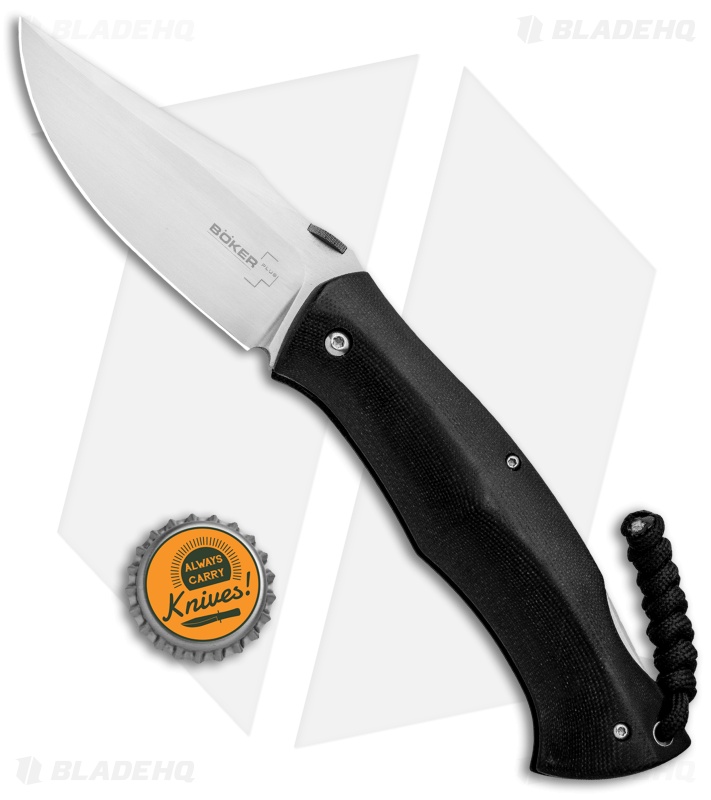 Boker Plus Kerberos Clip Point Lockback Knife (3.3" Satin) 01BO266