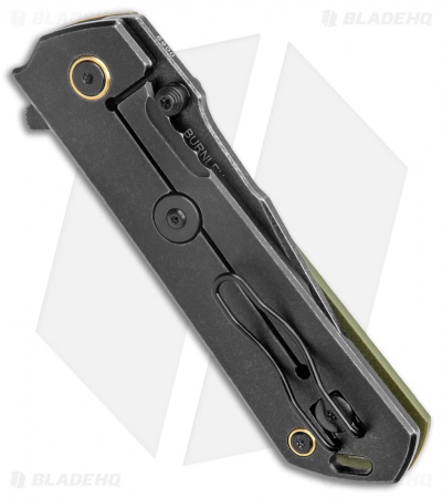 Boker Plus Kihon Spring Assisted Knife Green G-10 (3.5" Black SW ) 01BO164