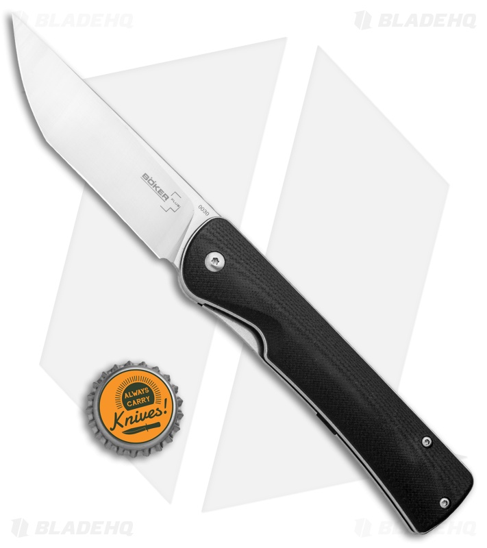 Boker Plus Komusubi Liner Lock Knife Black G-10 (3.75" Satin) 01BO258