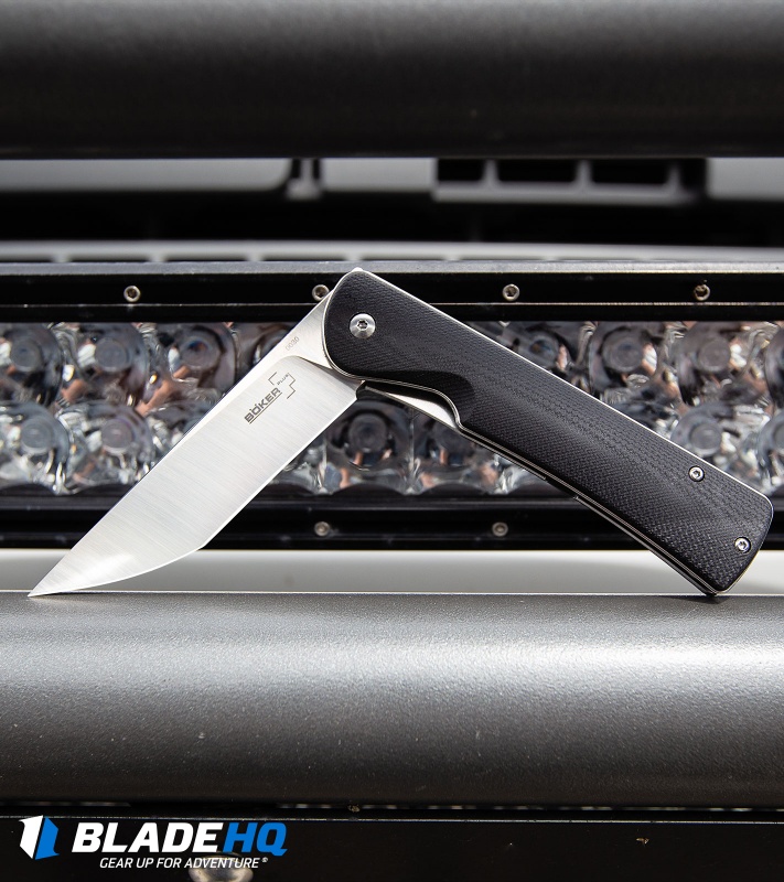 Boker Plus Komusubi Liner Lock Knife Black G-10 (3.75" Satin) 01BO258
