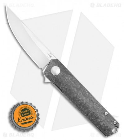 Boker Plus Kwaiken Compact Flipper Knife Marble Carbon Fiber (3" Satin) 01BO231