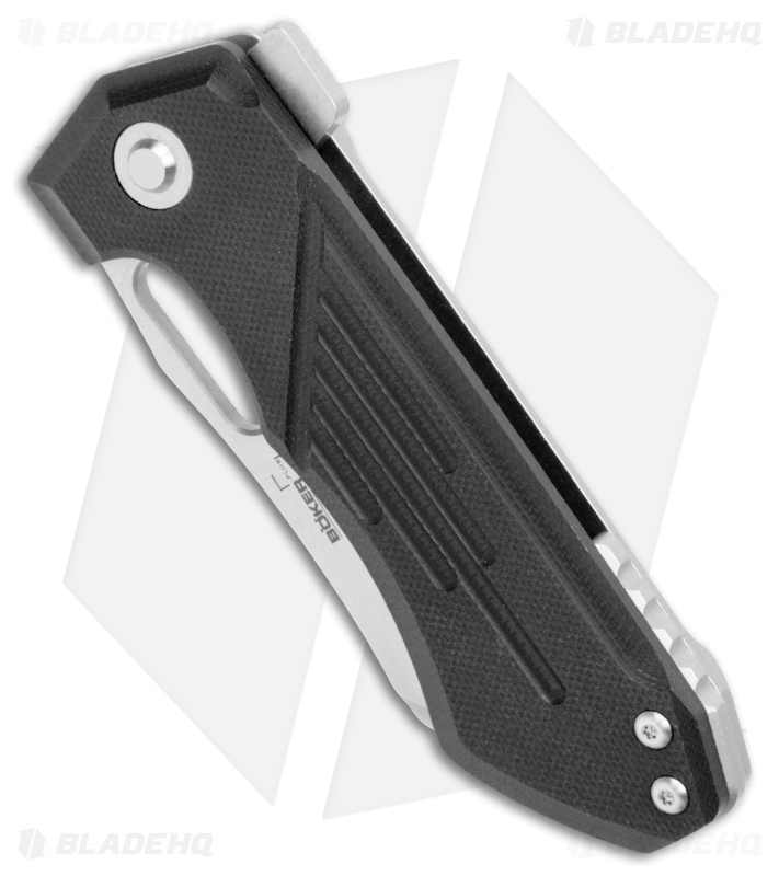 Boker Plus Leviathan Frame Lock Knife Black G10 (3.125" Stonewash)