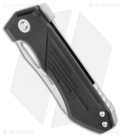 Boker Plus Leviathan Frame Lock Knife Black G10 (3.125" Stonewash)