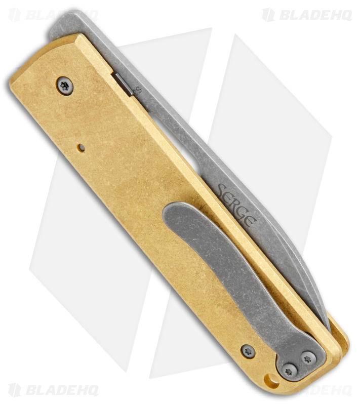 Boker Plus Panchenko Brass Lancer Liner Lock Knife (3" BB/SW)
