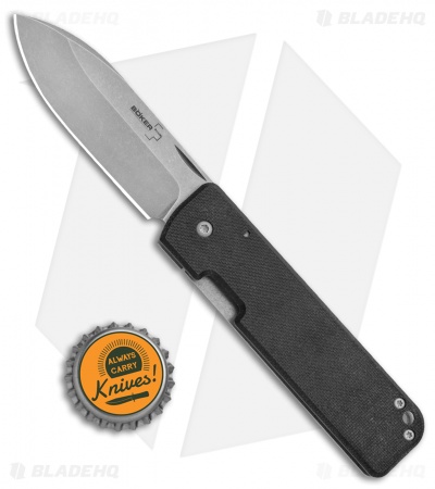 Boker Plus Panchenko Lancer 42 Frame Lock Knife Black G-10 (2.75" SW) 01BO465 