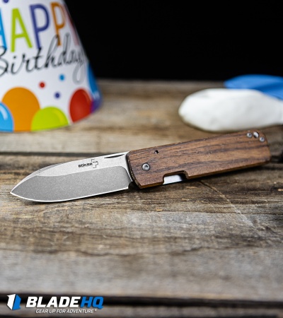 Boker Plus Panchenko Lancer 42 Frame Lock Knife Zebrawood (2.75" SW) 01BO466