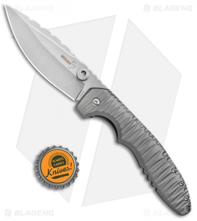 Boker Plus Ram Maramba Sulaco Knife Titanium (3.75" Stonewash)  01BO034