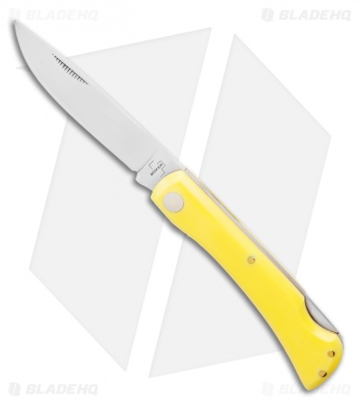 Boker Plus Rangebuster Junior 2.0 Lockback Knife Yellow Poly (3" Satin)  01BO173