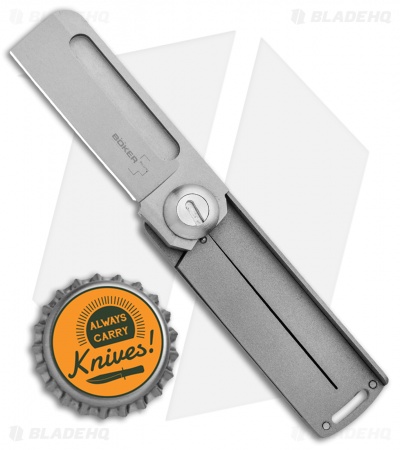 Boker Plus Rocket Titan Liner Lock Knife Titanium (2.1" Bead Blast) 01BO264