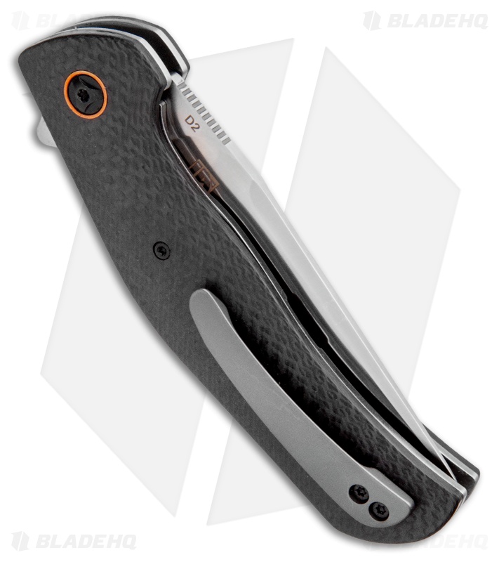 Boker Plus Roundhouse Liner Lock Flipper Knife Carbon Fiber(3.75" Satin)