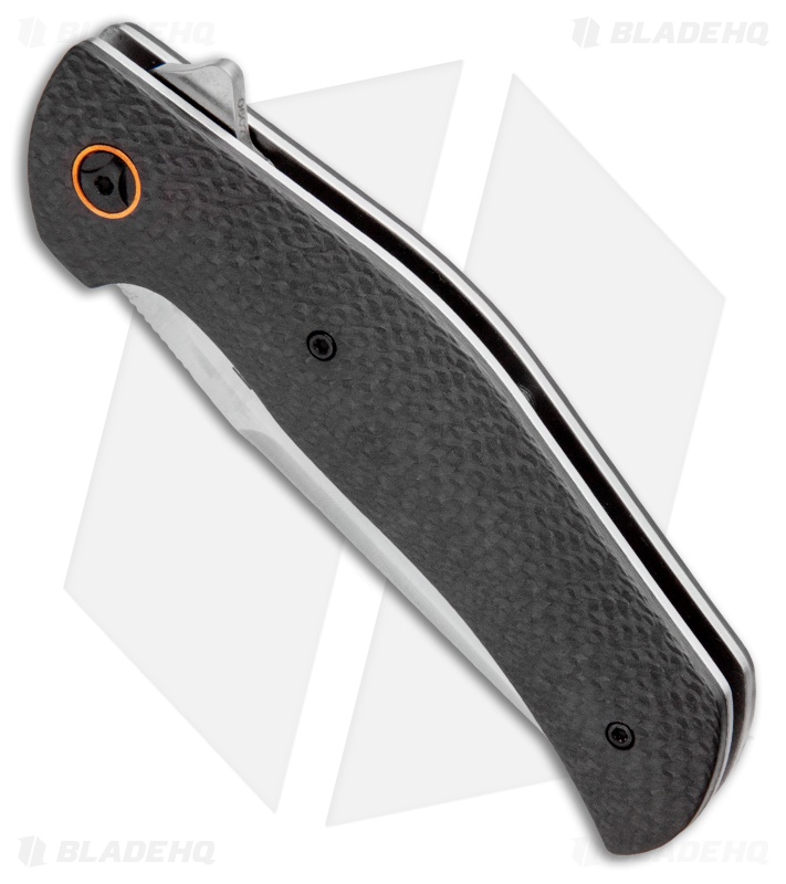Boker Plus Roundhouse Liner Lock Flipper Knife Carbon Fiber(3.75" Satin)