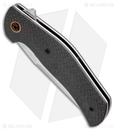 Boker Plus Roundhouse Liner Lock Flipper Knife Carbon Fiber(3.75" Satin)
