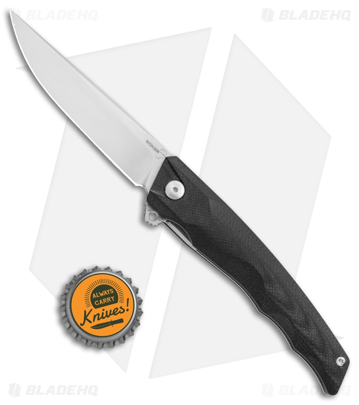 Boker Plus Shade Liner Lock Knife Black G-10 (3" Satin) 01BO240