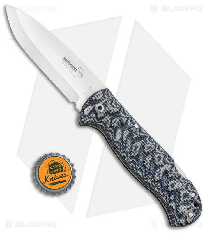 Boker Plus Spain Bushcraft Granito Folding Knife (3.75" Satin) 01BO380