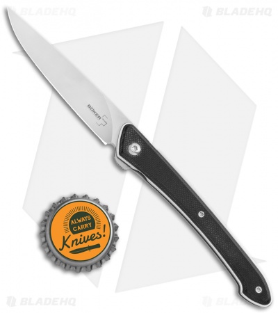 Boker Plus Spillo Liner Lock Flipper Knife Black G-10 (3.25" Satin) 01BO244