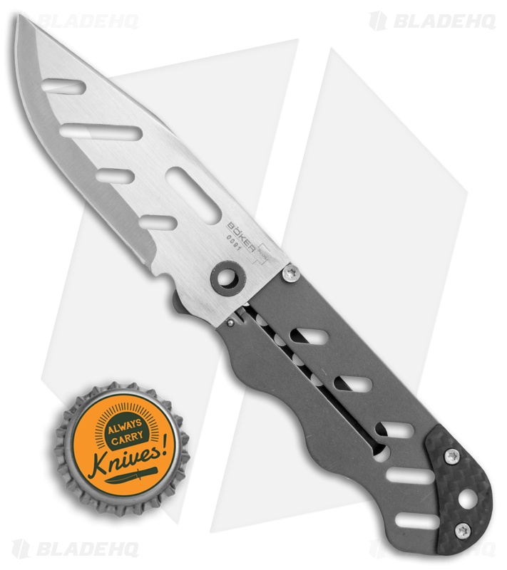 Boker Plus Stowaway Frame Lock Knife Titanium (3.25" Satin) 01BO029