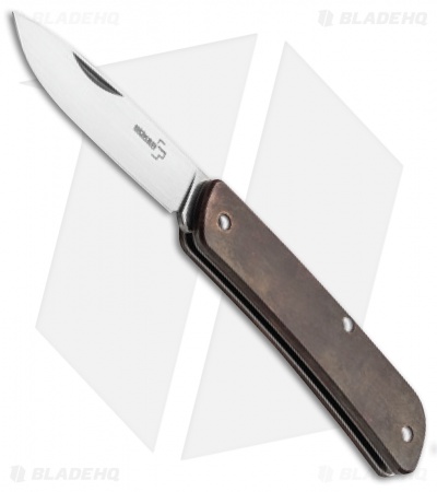 Boker Plus Tech Tool 1 Slip Joint Knife Copper (2.75" Satin) 01BO855