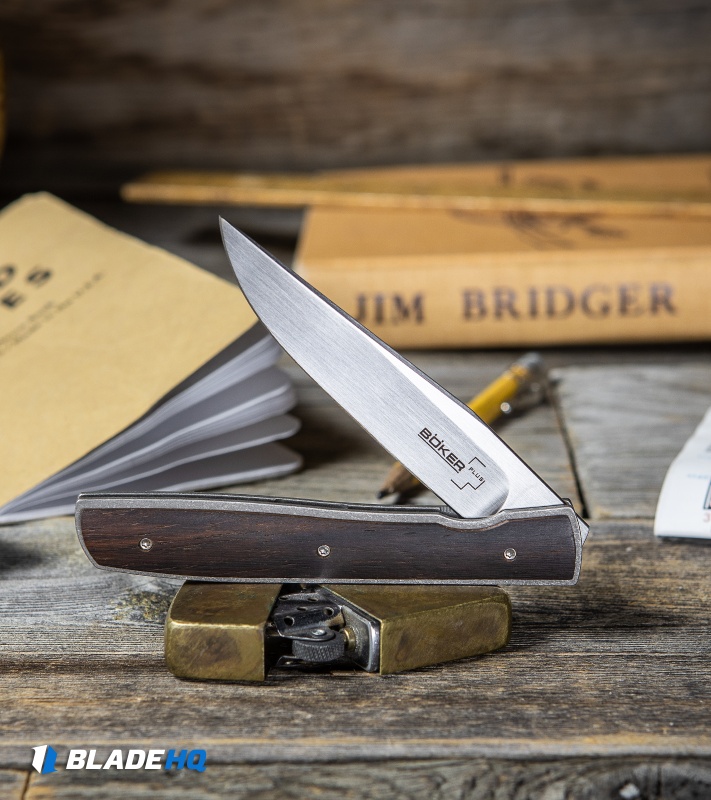 Boker Plus Urban Trapper Knife Wood ( 3.5