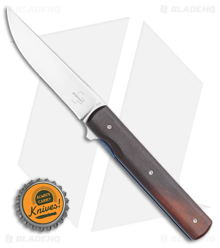 Boker Plus Urban Trapper Knife Liner Lock Cocobolo (3.3" Satin) 01BO318