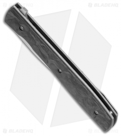 Boker Plus Zinker Urban Trapper Knife Marbled Carbon Fiber (3.5" Satin) 01BO726