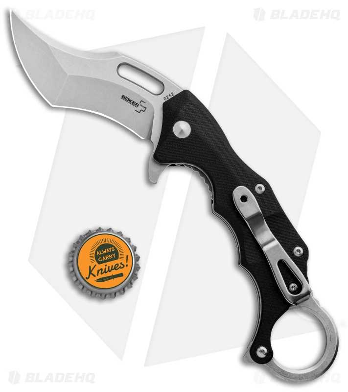 Boker Plus Wildcat XL Karambit Liner Lock Flipper Knife (3.375" Satin) 01BO755