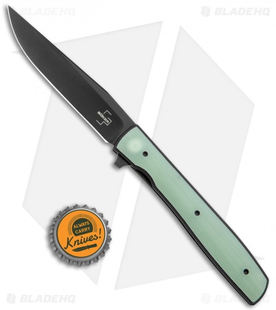 Boker Plus Zinker Urban Trapper Flipper Knife Natural G-10 (3.5" Black M390)