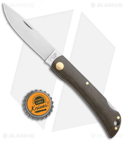 Boker Rangebuster Lockback Knife Green Linen Micarta (3" Satin) 111914