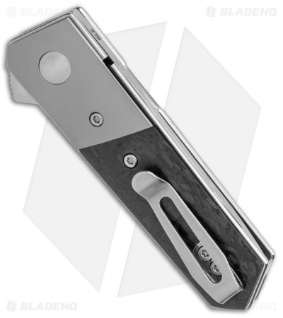 Boker Stubby Kwaiken Exclusive Flipper Knife Marble CF/Ti (2" Satin)