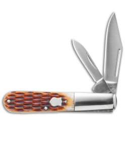 Boker Plus Barlow Knife 3.25&quot; Brown Jigged Bone 01BO493 | 41174