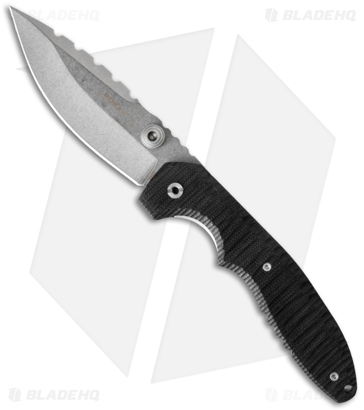 Boker Plus Sulaco Knife (3.75" Stonewash) Ram Maramba Zero Knives