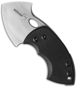 Boker War Toad Friction Folder Knife Black G10 Titanium (2.25" Satin) TuffKnives