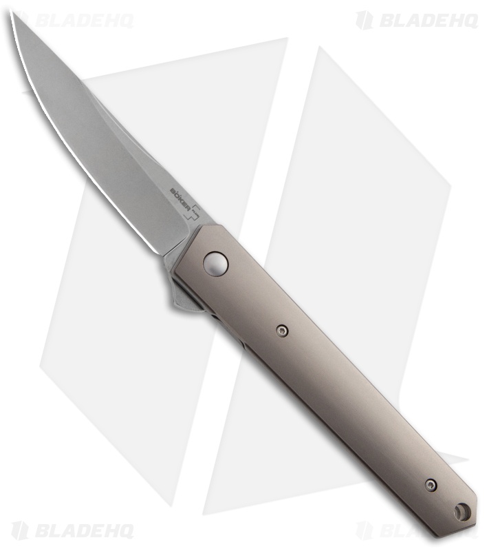 Boker Burnley Kwaiken Flipper Knife - Titanium | Blade HQ