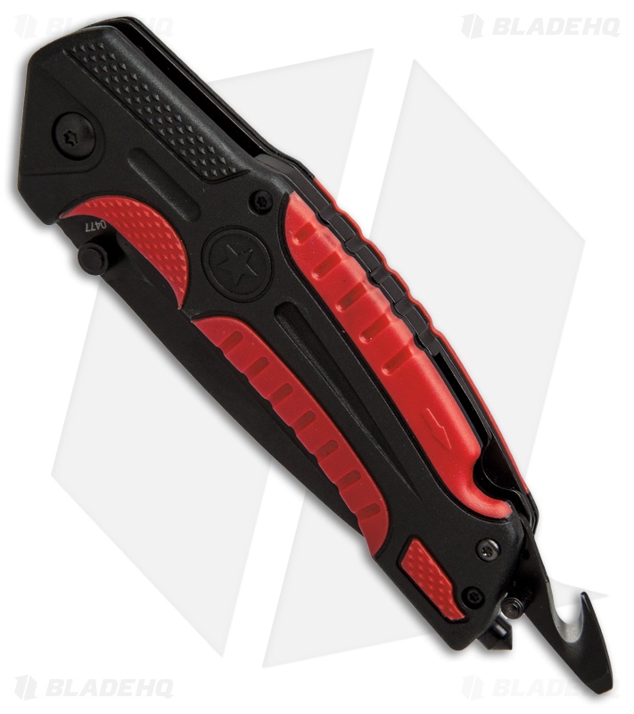 Boker Plus Savior 1 Liner Lock Knife Black/Red (3.3" Black) 01BO320