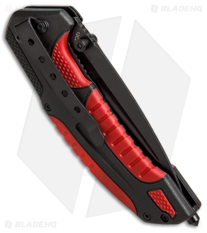 Boker Plus Savior 1 Liner Lock Knife Black/Red (3.3" Black) 01BO320