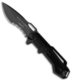 Boker Plus Tactical Kalashnikov 10 Folding Knife (3.375" Black Serr) 01KAL10S