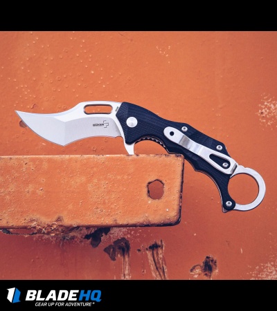 Boker Plus Wildcat Karambit Liner Lock Flipper Knife Black (2.8" Satin) 01BO772