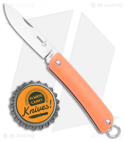 Boker Plus Mini Tech Tool 1 Slip Joint GITD Orange (2" Mirror) 01BO880
