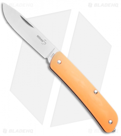 Boker Plus Tech-Tool City 1 Slip Joint Knife GITD Orange 1(2.75"  Satin) 01BO847