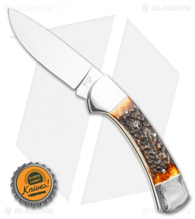 Boker Stag Hunter Lockback Pocket Knife (3.4" Polished) 114000