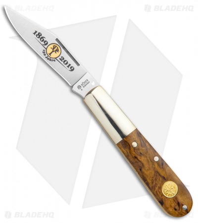 Boker Barlow 150th Anniversary Series Pocket Knife 3.25" Curly Birch Wood 115941