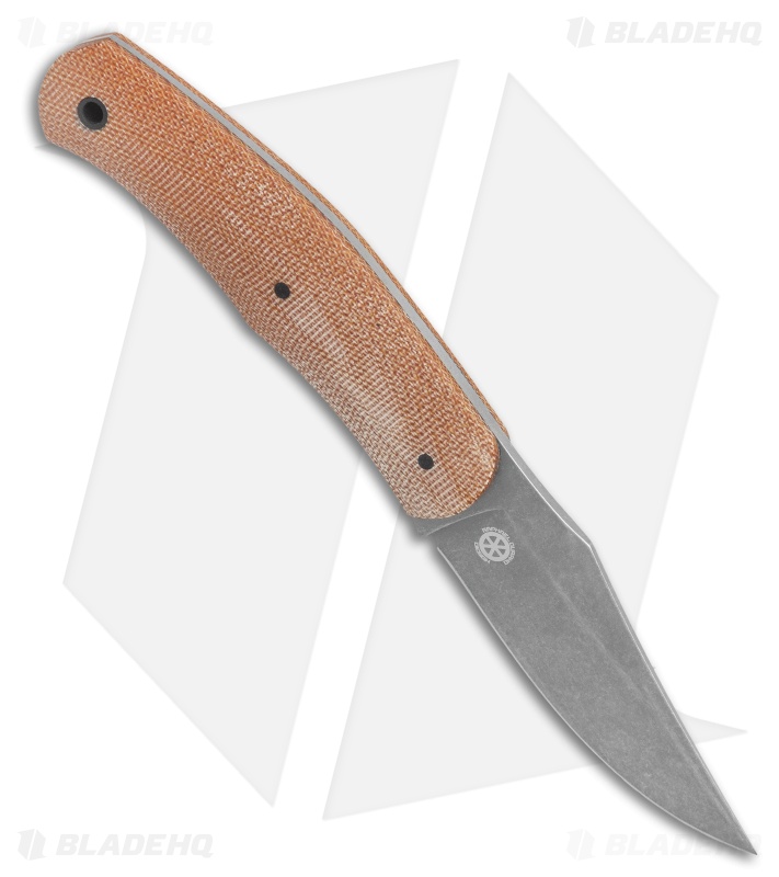 Boker Boxer Fixed Blade Knife Natural Canvas Micarta (3.3" SW) 120503