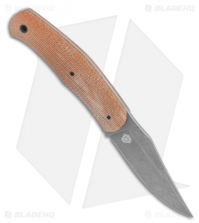 Boker Boxer Fixed Blade Knife Natural Canvas Micarta (3.3" SW) 120503