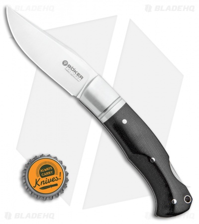 Boker Boxer Lockback Knife Black Micarta (3.1" Mirror) 111028